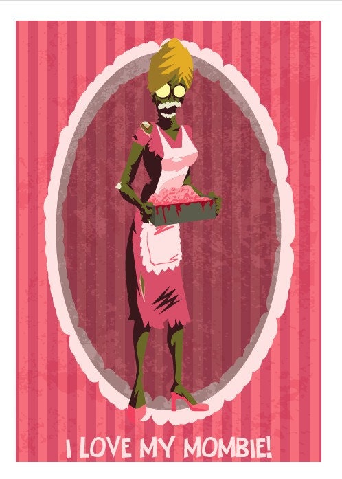 Zombie Mombie All Occasion Geeky Greeting Card