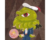 Elder God C'thulhu Birthday Geeky Greeting Card