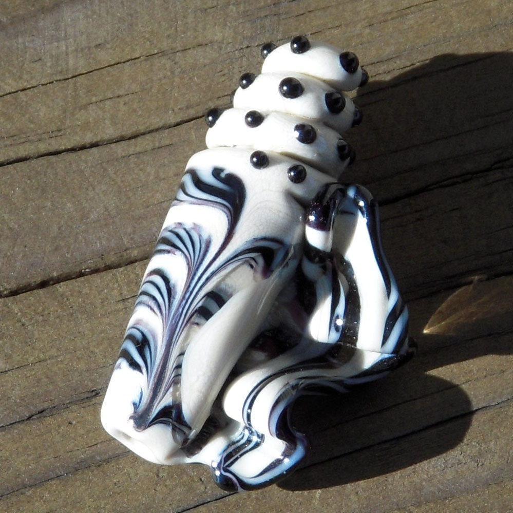 Handmade lampwork bead...focal...Tidal Wave