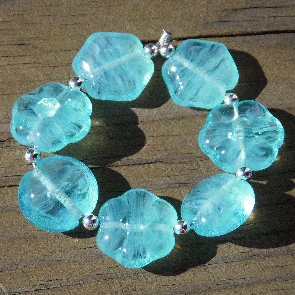 Handmade lampwork beads...Shape Shifter