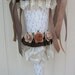 Language Of Love Tussie Mussie With Handmade Paper Roses And Lace