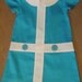 Retro 1960s style Turqoise Lauren dress- childrens clothing-girls dresses