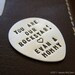 Custom Guitar Pick - Personalized Hand Stamped Sterling Silver Pick - Perfect Gift for Father's Day