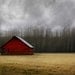 B1G1 FREE SALE - Old Red Barn Photograph - Rustic Country Decor - Landscape Photo - 8x12 print