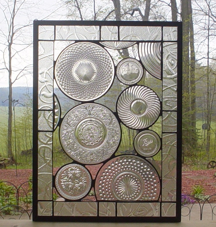 Vintage Crystal Plate panel