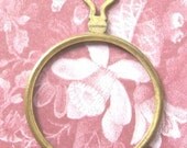 BRASS HEART Optical Lens Antique German 1800's Victorian Era Berlin Germany Monocle Diy Steampunk Pendant Jewelry