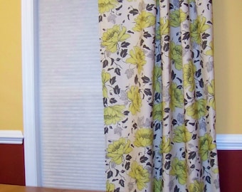 Window Curtain Drape Panel Window Treatment Custom Made with Your Fabric