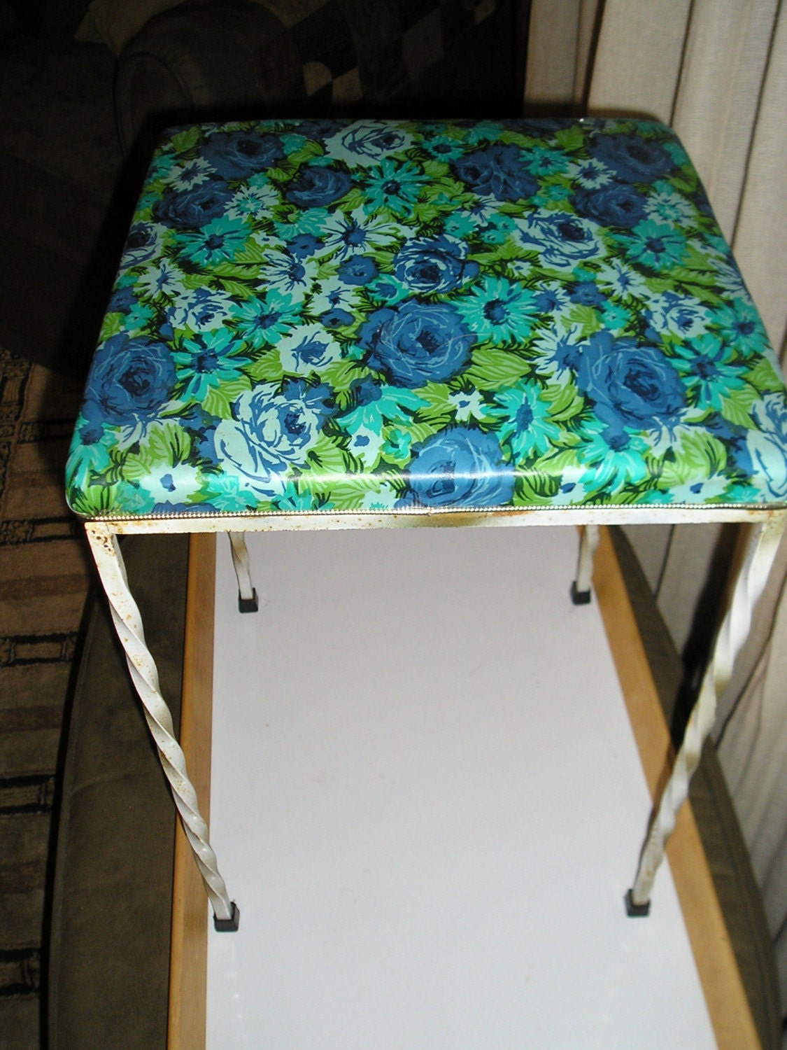 FUNKY 1960 to 1970s WROUGHT IRON STOOLS LIKE TOTALLY GROOVY BABY