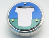 Metal Pillbox / Tin / Container with Anodized Aluminum Design - Brute Trash Can