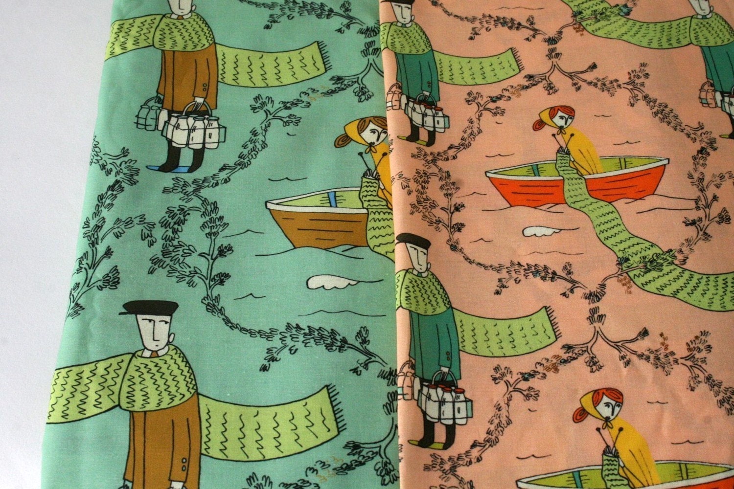 original fabric milkmen 1 yard  set