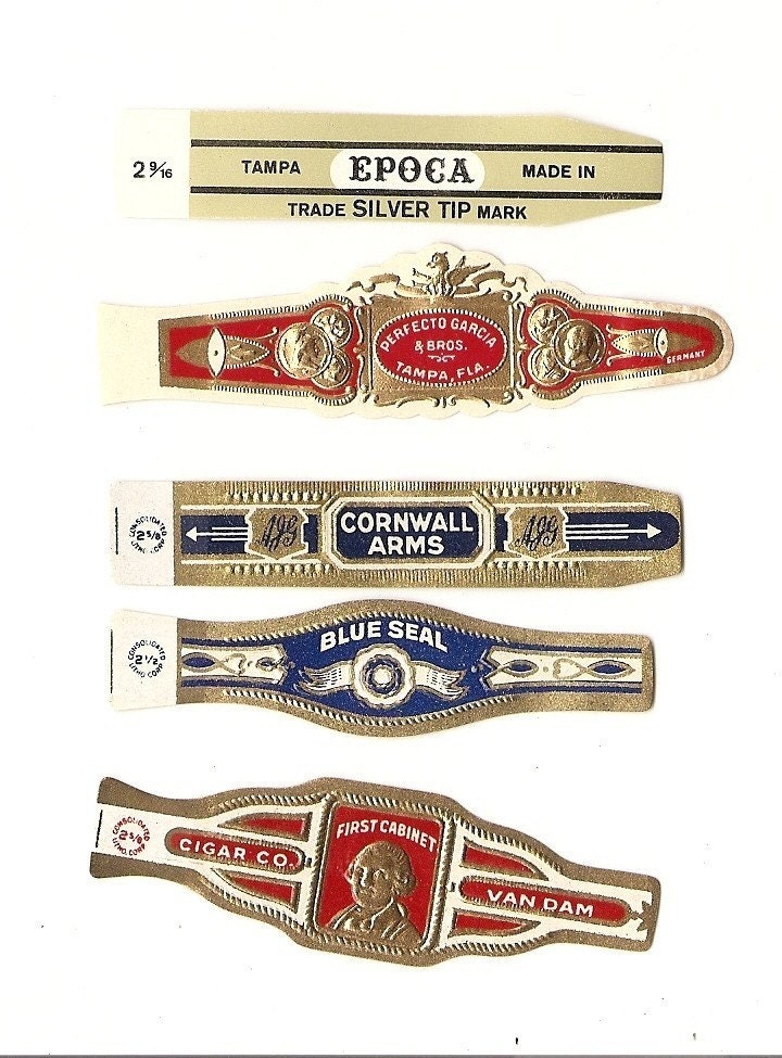 260 CIGAR BAND Labels -new old stock cigar bands