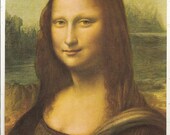 Old 1930's Mona Lisa  ART PRINT
