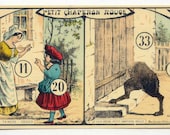 1900's French Game PRINT  - Fairy Tale Awesome early 1900's French game board print