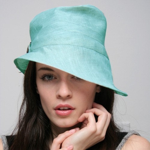 1940's style linen hat - sanchia845