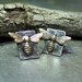 Bee earrings, bee stud earrings, sterling silver, studs, posts, brass bee, insect, nature jewelry - Bee My Honey