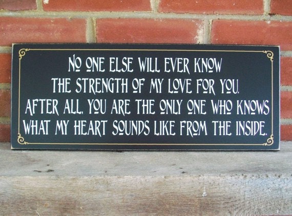 No One Else Will Ever Know Nursery Wood Wall Sign Baby Plaque