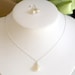 Bridesmaid Necklace Earrings Pearl Drop The Chloe Set Bridal Party Gift Set Flowergirl Gift Set Junior Bridesmaid Pearl Crystal Jewelry
