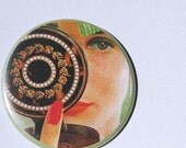 vintage cosmetic ad pocket mirror