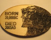 The Old Man of the Mountain  Wooden Customized Magnet
