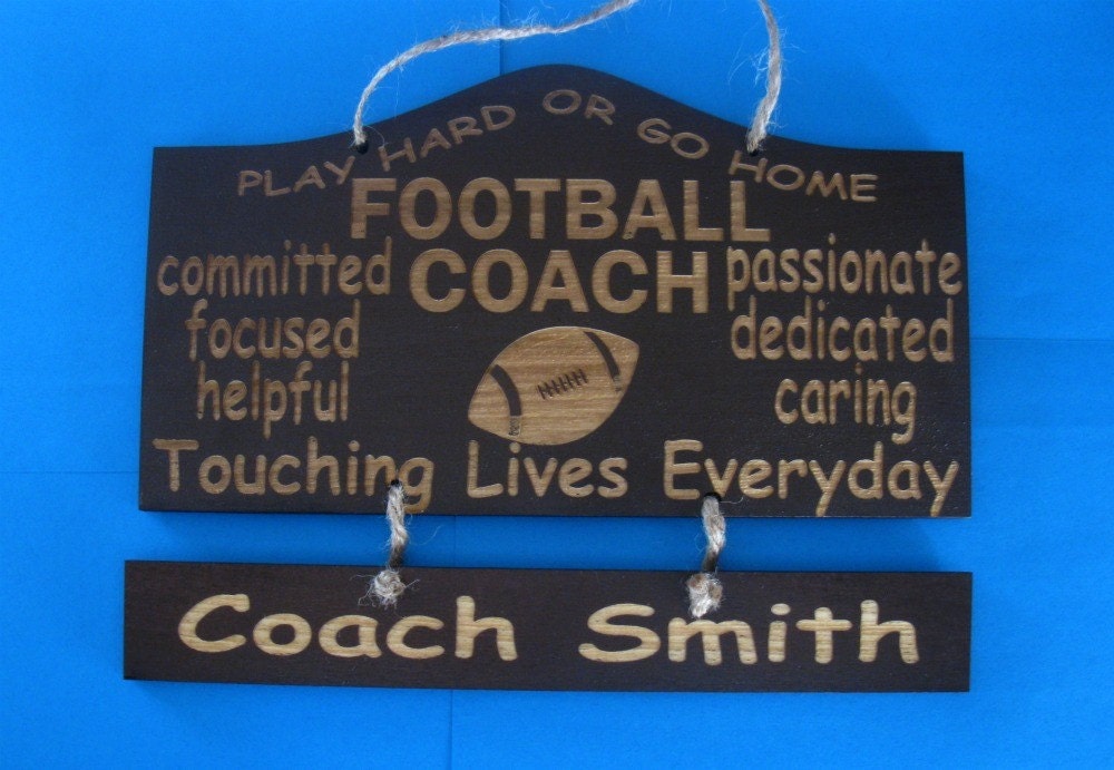 Personalized Wooden Coach Wall Hanging