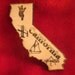 California State Wooden Magnet
