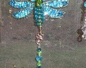 Blue Mix Dragonfly Suncatcher - for you to admire every day
