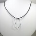 PKD Awareness Single Kidney Pendant in Argentium Sterling Silver