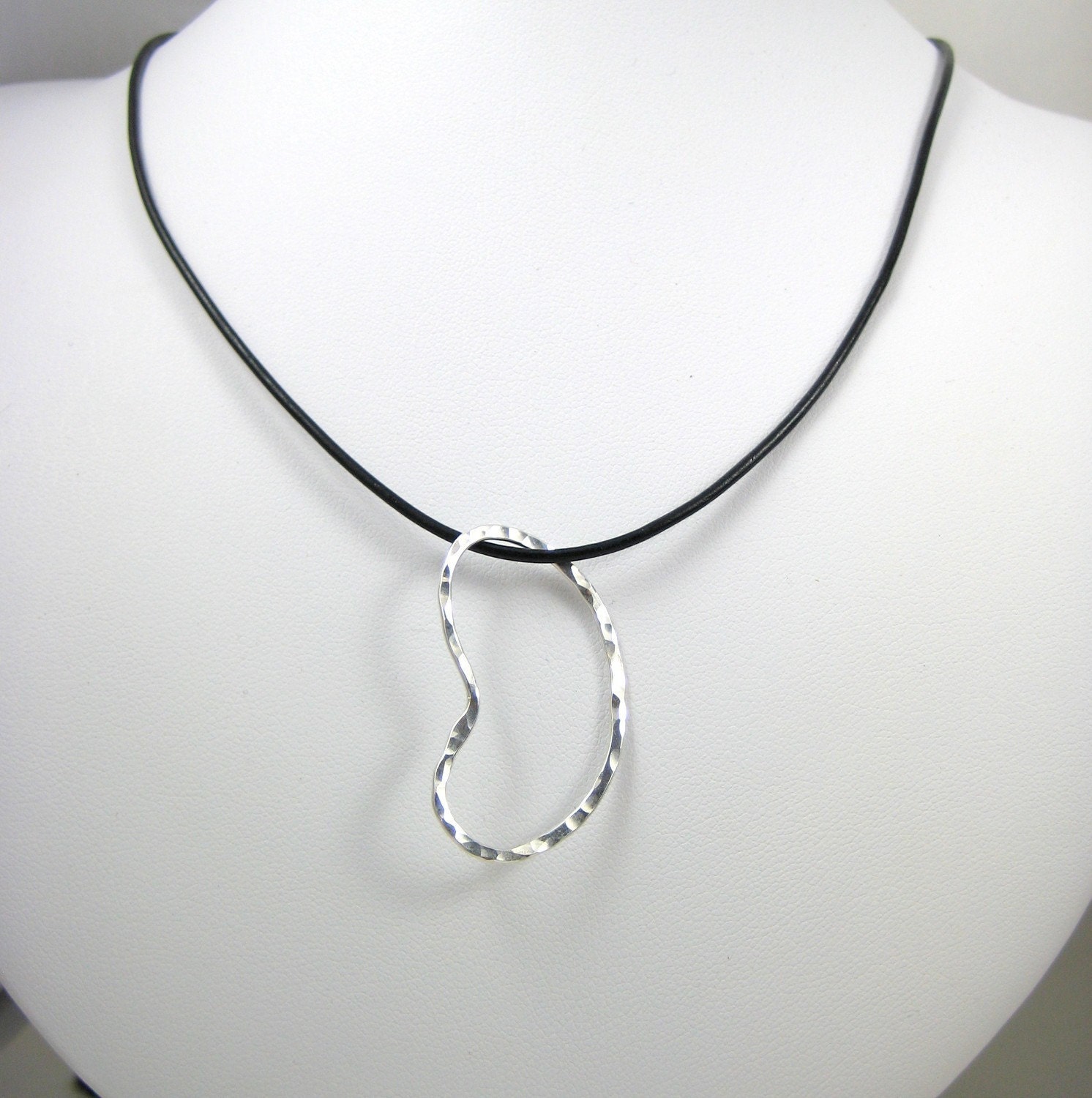 PKD Awareness Double Kidney Pendant Necklace in Argentium Sterling Silver