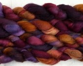 Handpainted Roving -- Blueface Leicester Wool