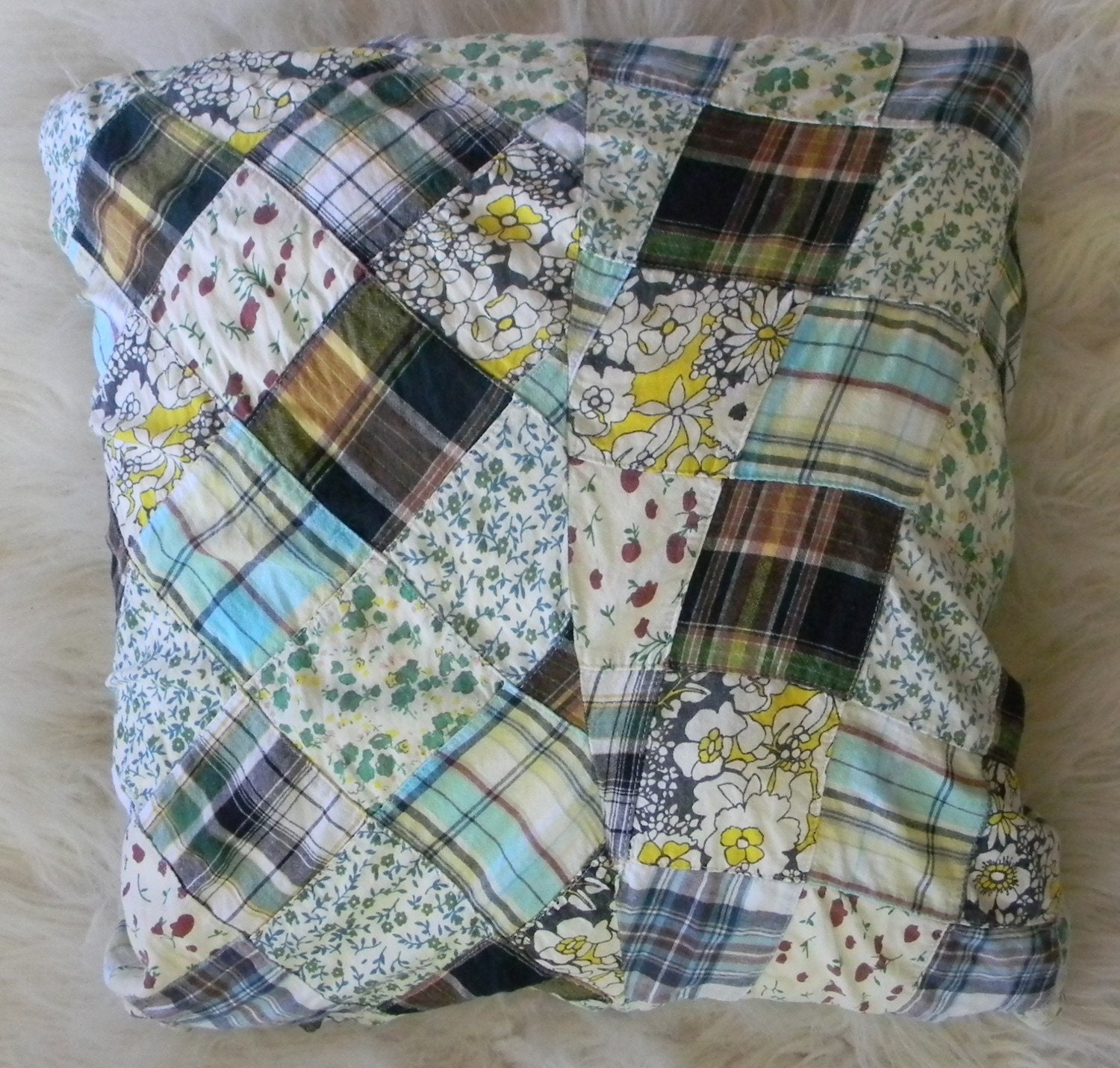 SALE patchwork pillow