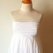 White Strapless Wedding Gown, Made to Order