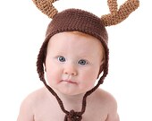 Reindeer Hat  CROCHET PATTERN