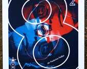 8 1/2 Texas Theatre Silk Screen Poster