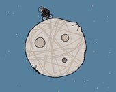 space art print: in training