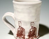 Handmade Mug with picture of President Abe Lincoln
