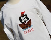 TLB Boy or Girl Personalized Pirate Boutique T Shirt