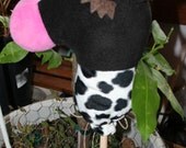 Mini Stick Cow Collectable Doll Size Plush Animal by Nebraska Designer Kim Loberg