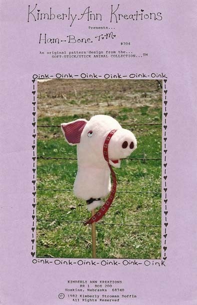 Kids Stick Pig Sewing Pattern by Nebraska Designer Kim Loberg