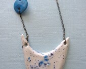 Blue and Purple Ceramic Necklace