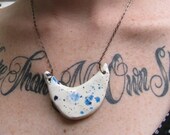 Blue Splatter Necklace