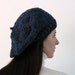 Tam - Dark Denim Blue - Handknitted in Blend Wool