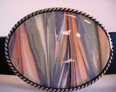 Belt Buckle - Marble - Wearable Art Belt Buckles