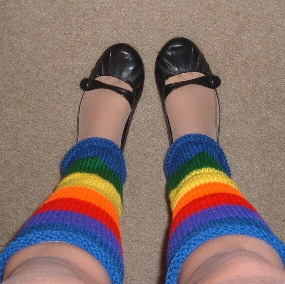 Ladies Leg Warmers - RAINBOW BRITE