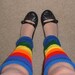 Ladies Leg Warmers - RAINBOW BRITE