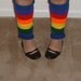 Ladies Leg Warmers - RAINBOW BRITE