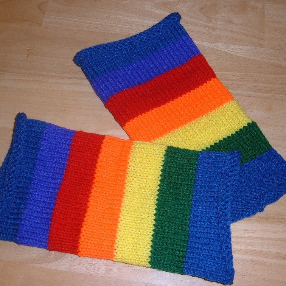 Ladies Leg Warmers - RAINBOW BRITE