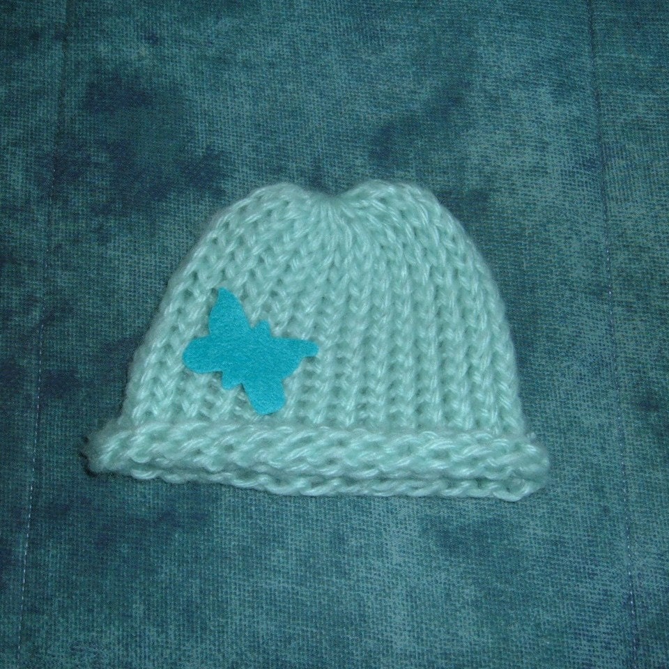 Knit Baby Hat - FLUTTERBY