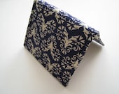 Midnight Damask Card Holder for Business / Credit / Gift Cards
