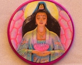 PINK LOTUS Goddess Talisman Amulet Witch Wicca Pagan Gothic