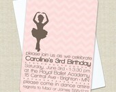 Ballet Birthday Invitation